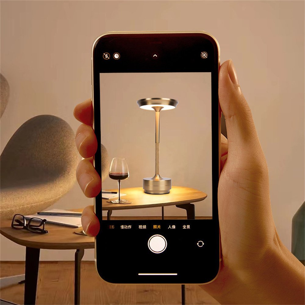 Modern Designer Outdoor Touch Control Restaurant Cordless Wireless Portable Rechargeable Led Table Lamp