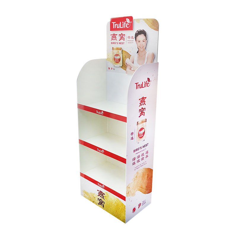 Customized Cardboard Bookshop Brochure Magazine Book Food PVC Display Stand