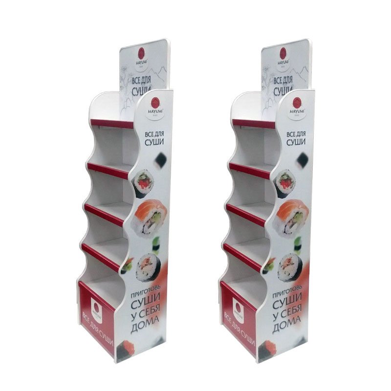 Customized Cardboard Bookshop Brochure Magazine Book Food PVC Display Stand