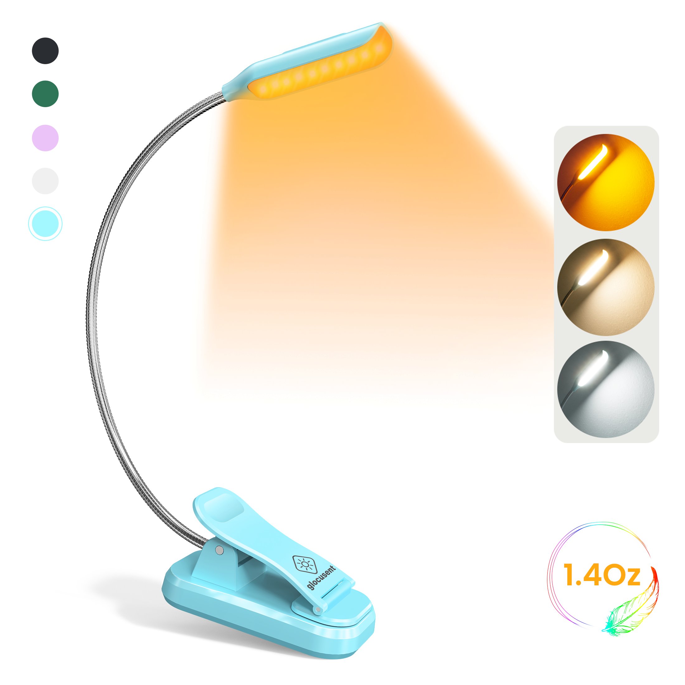 Custom Mini Night Light USB Foldable Led Reading Book Lamp Flexible Clip On Reading Light