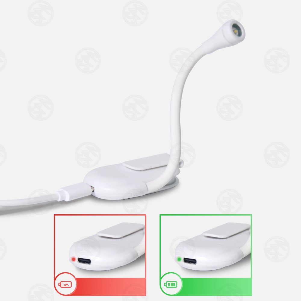 mini factory new design eye protective portable flexible USB rechargeable dimmable travelling LED clip bed reading light