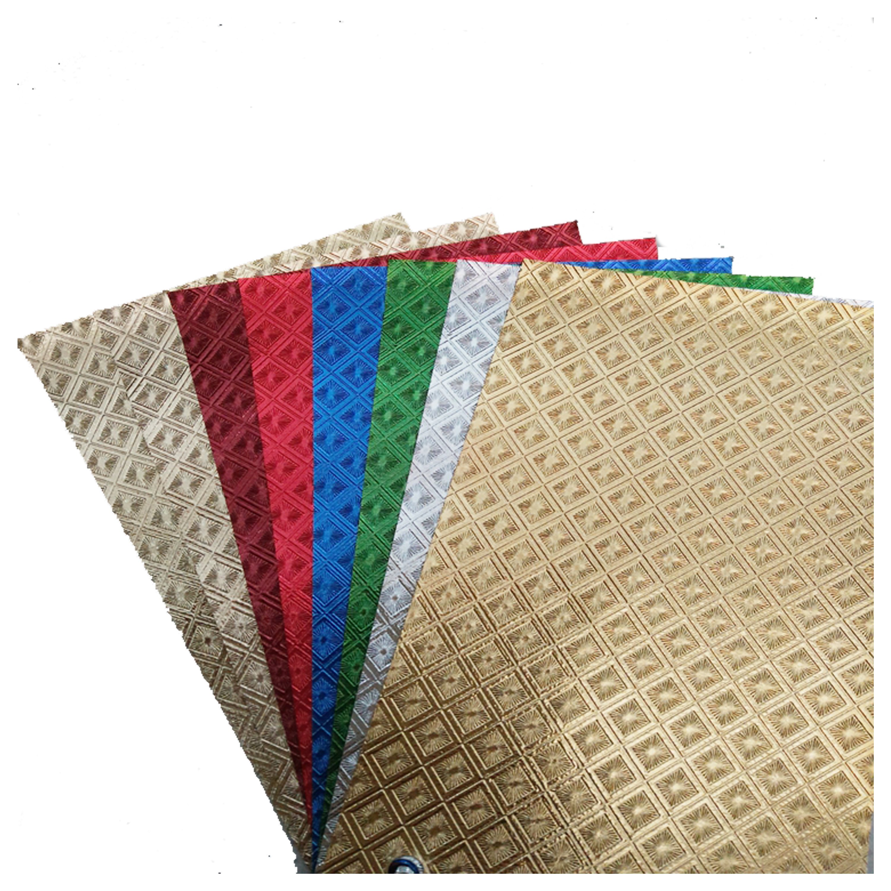 Light Golden Gift Packing Paper PVC Waterproof Offset Printing Virgin Wood Pulp Coated Paper for mounting t Single Side