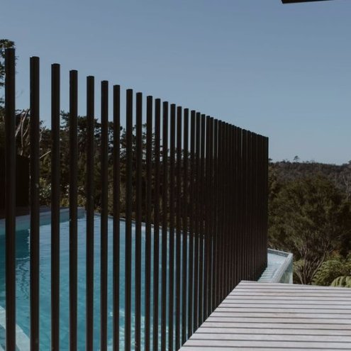 White Pvcminum 3D Vermetal Blade Bunnings Pool Fence Metal Steel Garden Fencetanrden Modern Design Easily Assembled Outdoor
