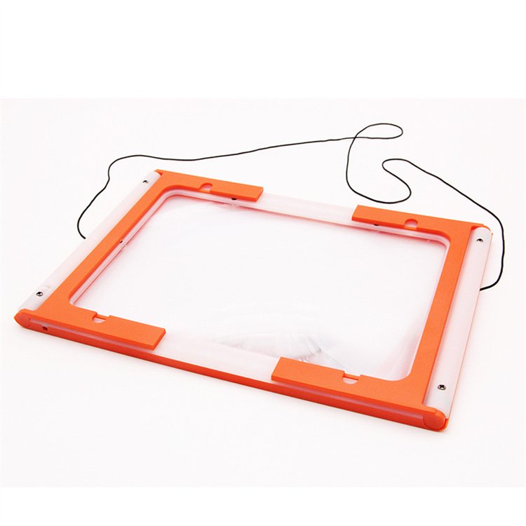 72 LED lights Warm and cold light source USB plug old man full page reading book folding table large size magnifying glass