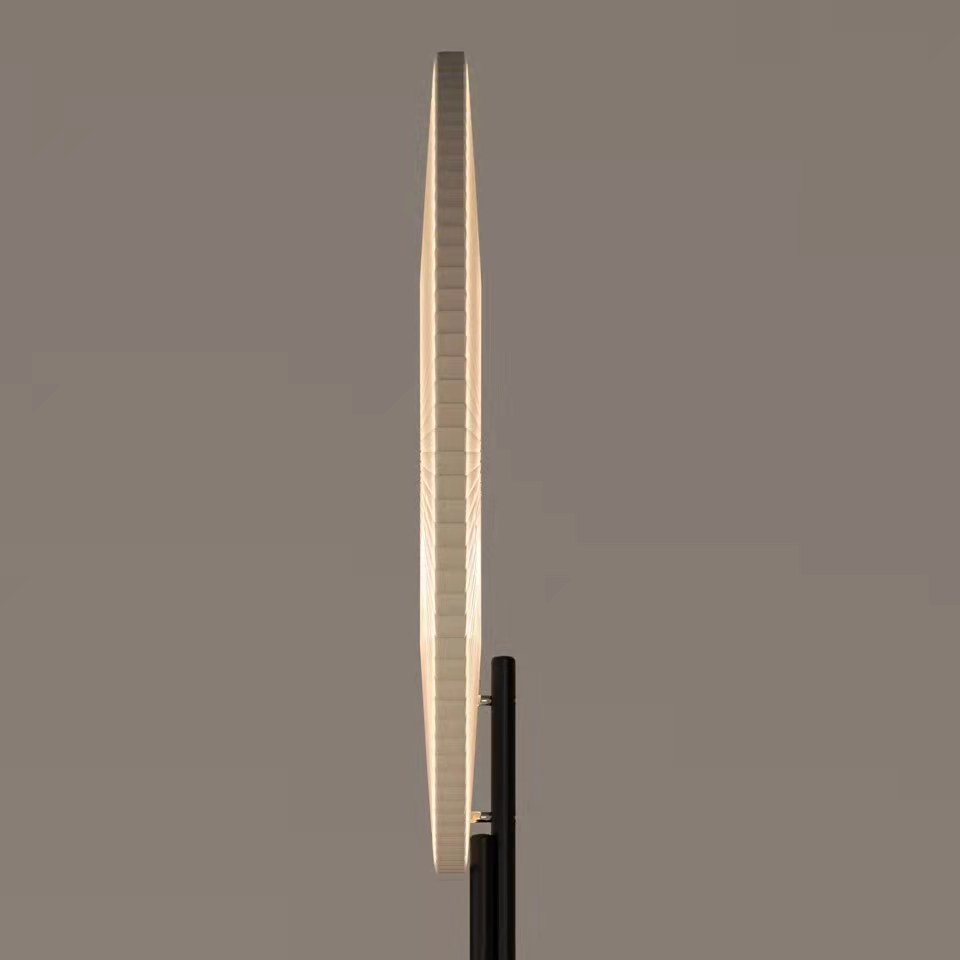 Black and White Cloth Table Lamp with Luxury Creative Minimalist Design Iron LED Room Decoration