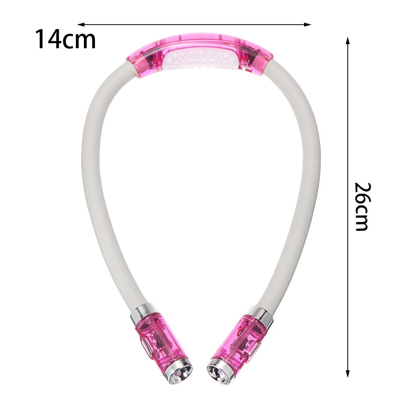 U-shaped Adjustable Portable Flexible Reading Book Light LED Hanging Neck Light Outdoor Sports Neck Lighting Lamp