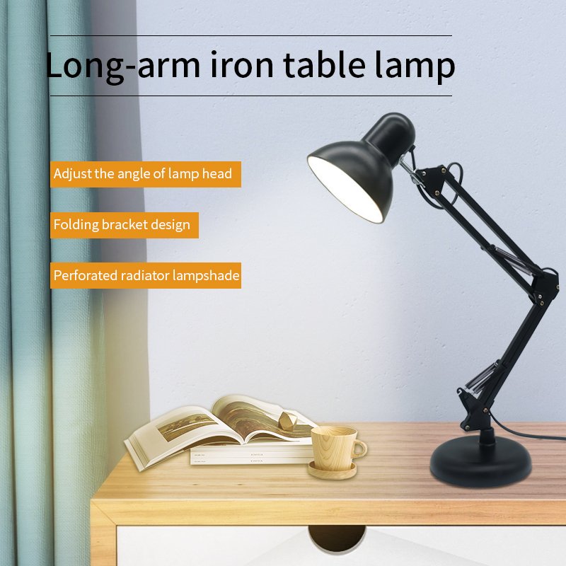 Adjustable Arm LED Table Lamp with Switch Control for Reading Working & Manicure Manicure Book Light for Desk Folding Table Use