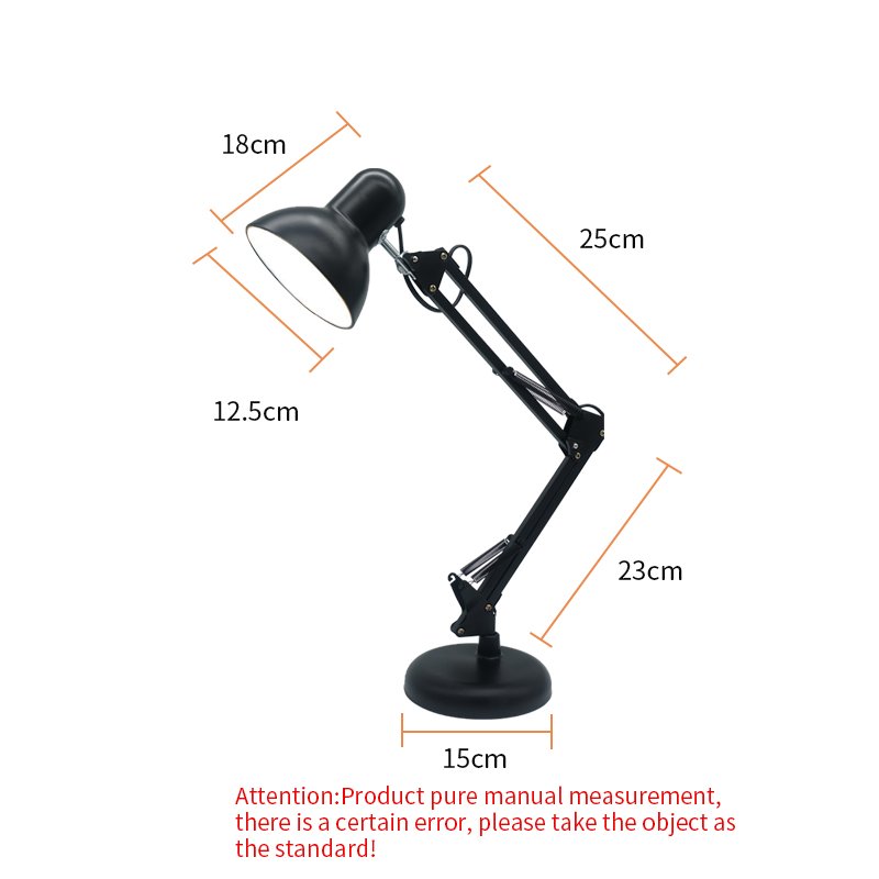 Adjustable Arm LED Table Lamp with Switch Control for Reading Working & Manicure Manicure Book Light for Desk Folding Table Use