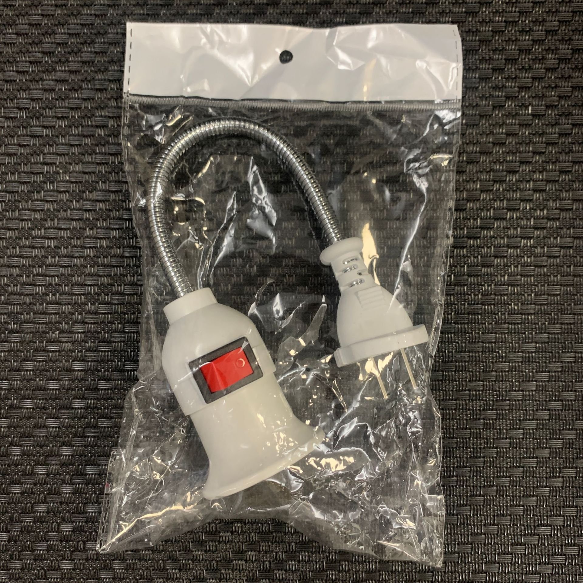 EU/US Plug E27 Lamp Base Wall Flexible Holder Light Socket Converter Bases On/Off 28CM Book light Adapter Plug Switch