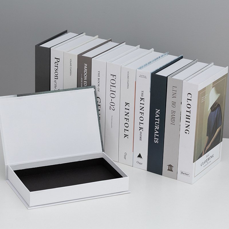 Wholesale Morden Style Fancy Fashion Fake Home Decorative Folding Hard Cover Model Book