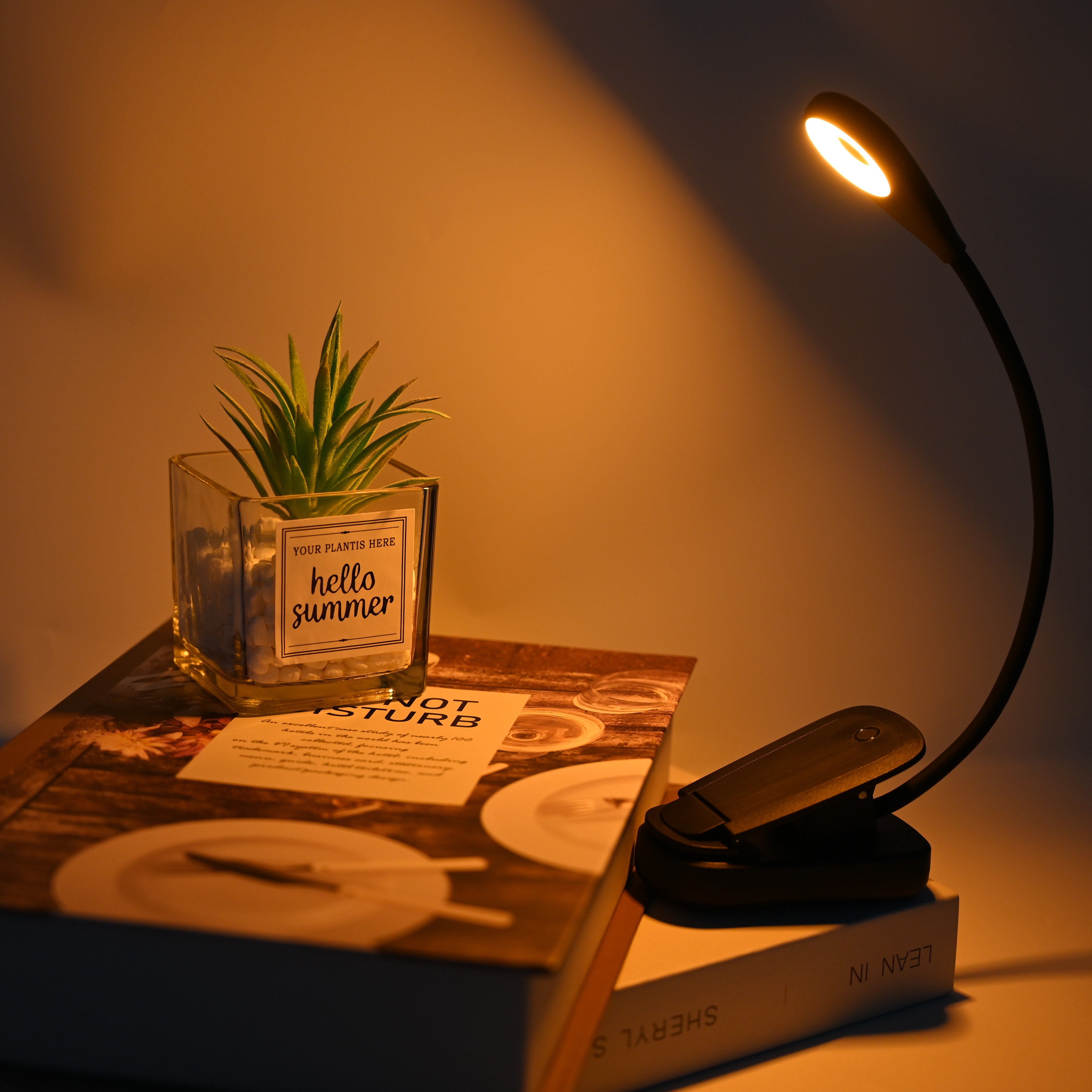 Unique Timing Reading Night Light For Travel Bedroom Clip On Book Light Reading Book Lamp Portable LED Book Light