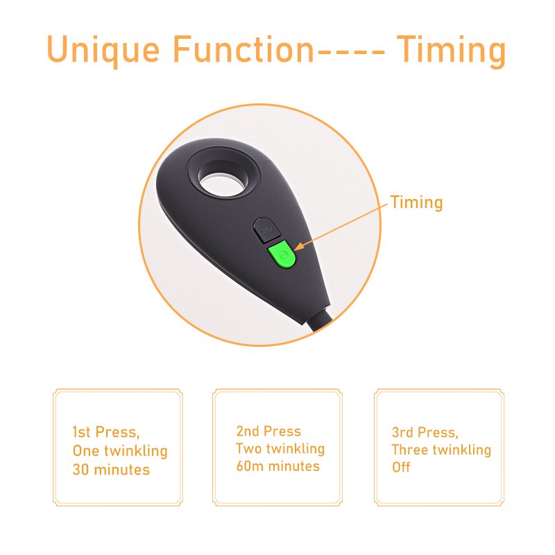 Unique Timing Reading Night Light For Travel Bedroom Clip On Book Light Reading Book Lamp Portable LED Book Light