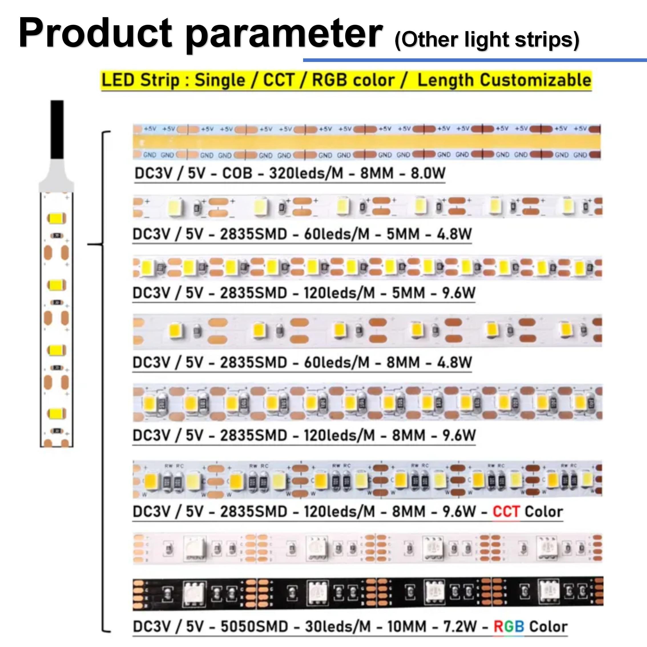 High Brightness 60Led Warm White Flexible Light Strip With USB AA Battery Remote Control