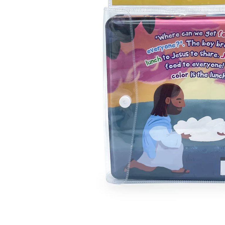 Magic Water Coloring Bible Bath Book with Clear PVC Bag Set Creative PEVA Bath Toys Child Book Printing