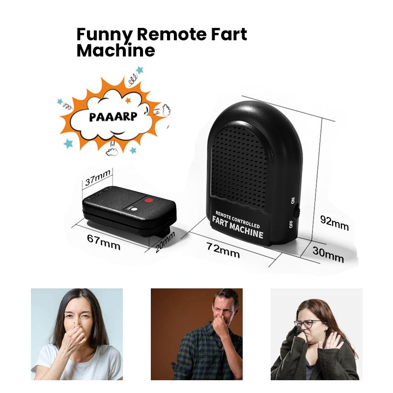 Rechargeable Portable Wireless 1-Piece Remote Controlled Funny Real Sound Prank Gift Consumer Electronics Fart Machine