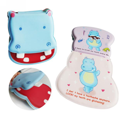 Esummi Hot Selling PEVA Hippo Baby Bath Book, Waterproof Animal Book Funny Finger Game, Premium Quality Soft Book for Toddlers