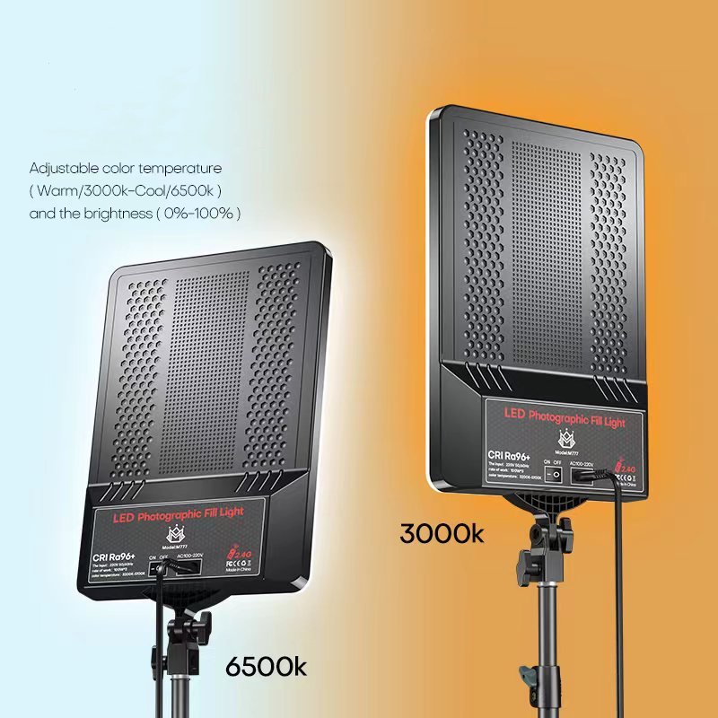 19inch Soft Remote Control LED Panel Makeup Studio Lights Led Fill Light Photography Video Light Match Tripod Clamp Table Stand
