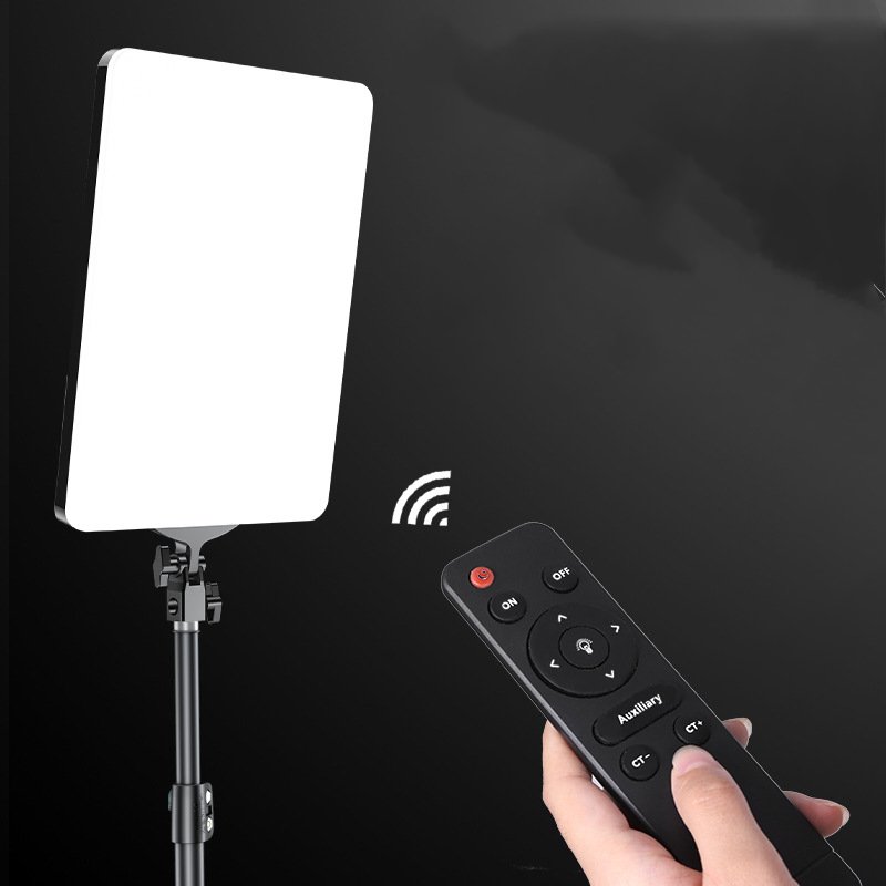19inch Soft Remote Control LED Panel Makeup Studio Lights Led Fill Light Photography Video Light Match Tripod Clamp Table Stand