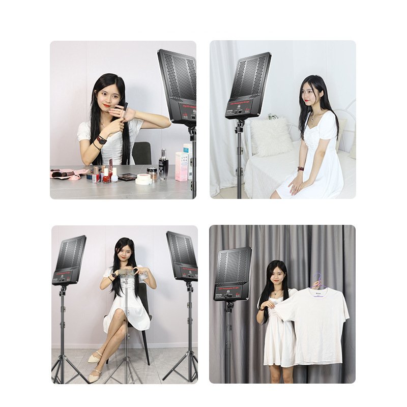19inch Soft Remote Control LED Panel Makeup Studio Lights Led Fill Light Photography Video Light Match Tripod Clamp Table Stand