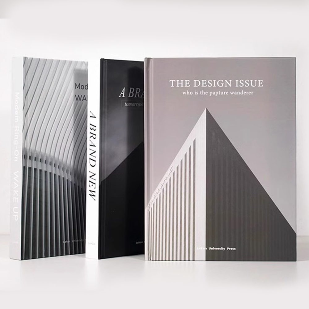 Simple modern coffee table decoration book foreign language page turning living room ornaments home accessories