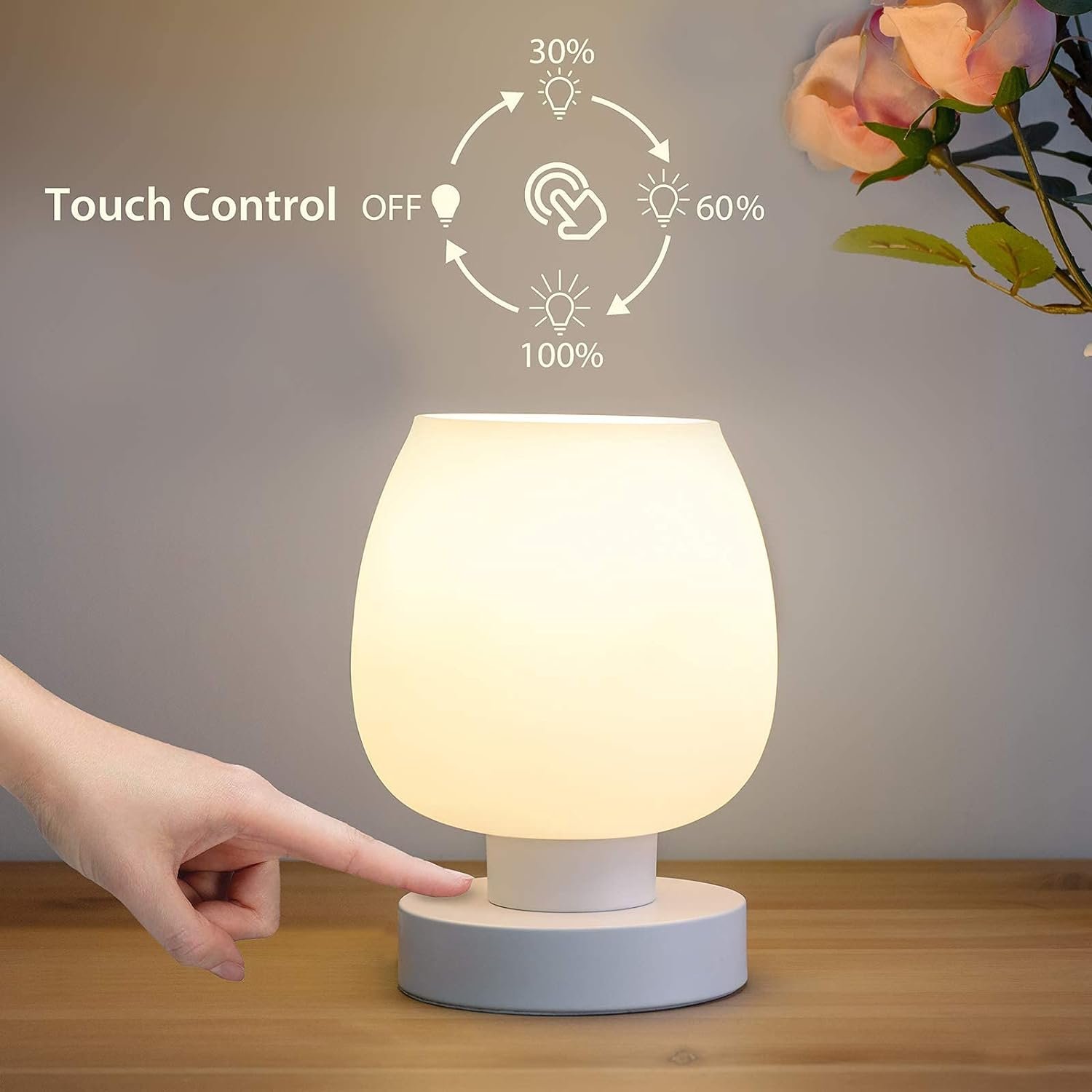Milk white table lamp wholesale manufacturers modern design decorative metal modern minimalist office home table lamp