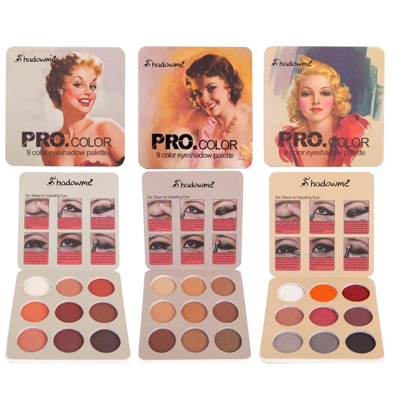 902A portable nude makeup eyeshadow high pigment matte nude glitter eye shadow palette for women girl makeup eye shadow palette