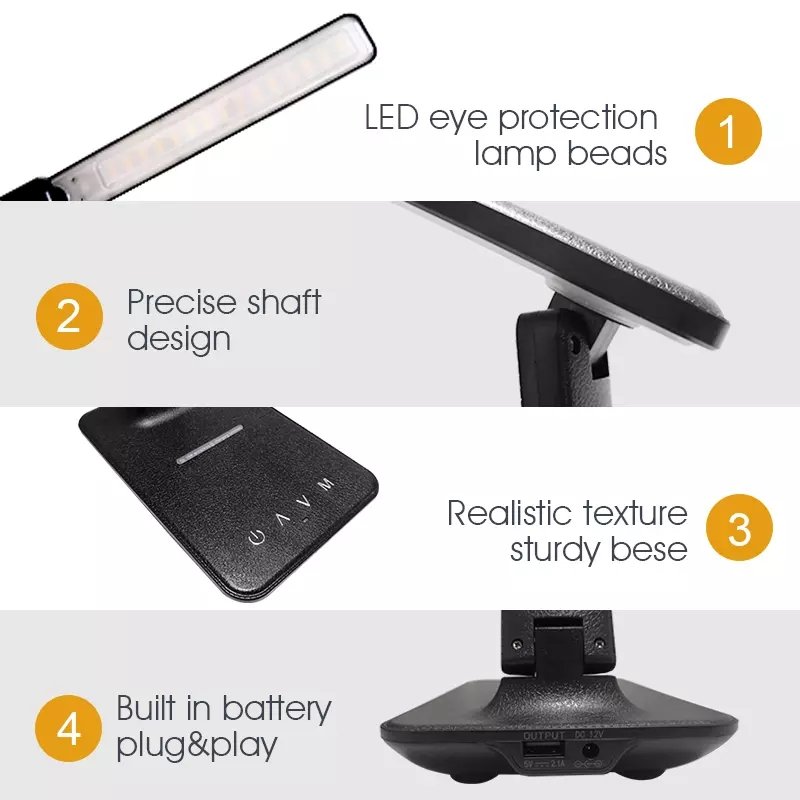 Shenzhen Lighting Modern Bureau Book Luz Desk mesa Working Light LED Table Lamps