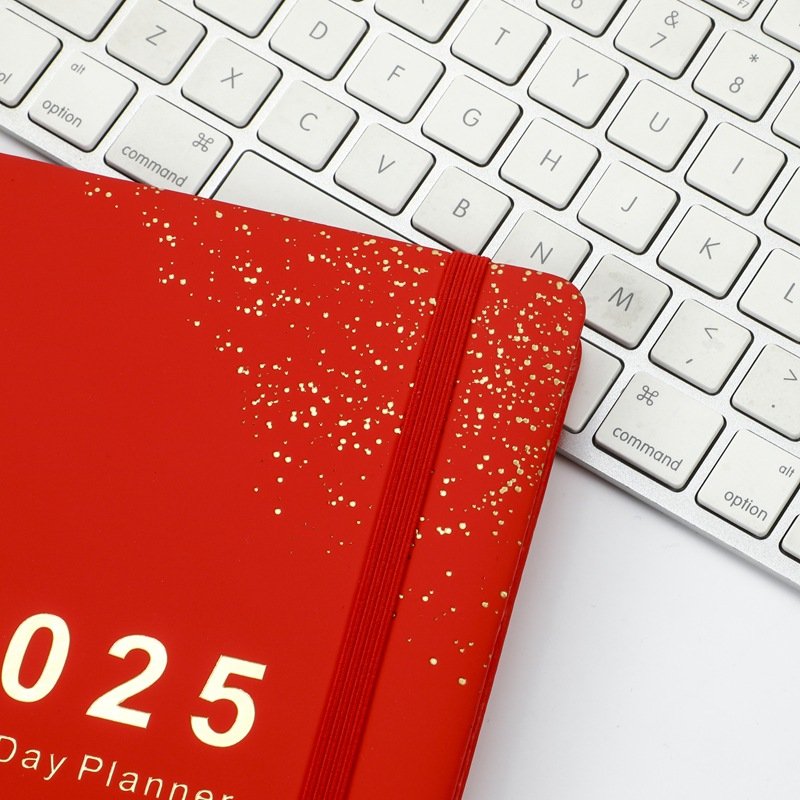2025 diary English agenda notebook 365 days Spanish daily plan calendar book custom planner