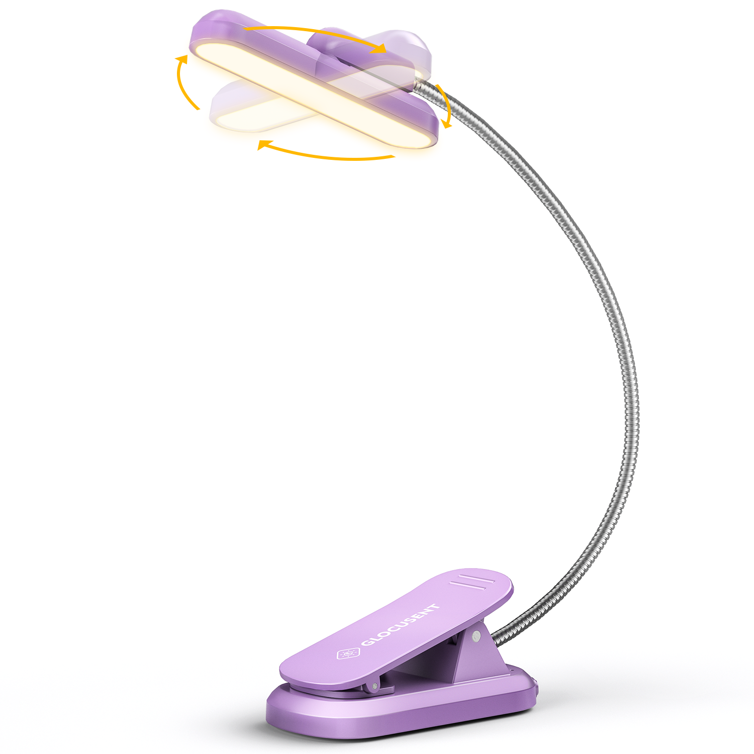 2024 New Design Bright Even Light 3 Color Temperatures Usb Rechargeable Rotatable Book Light