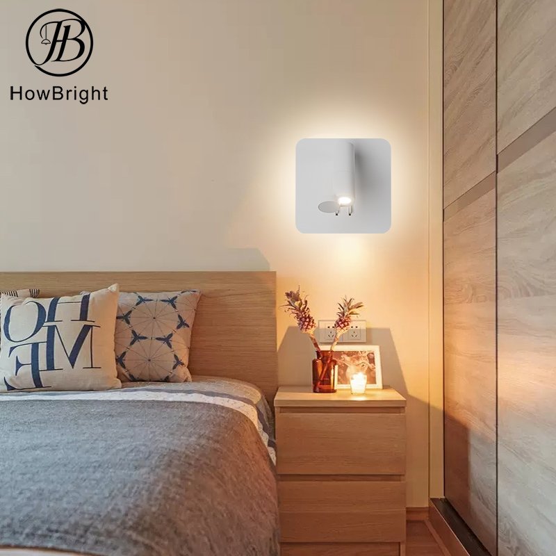Modern Rotatable LED Wall Lamp Bedside Bedroom Reading Wall Sconce Light book room Shabbat wall lamps with window