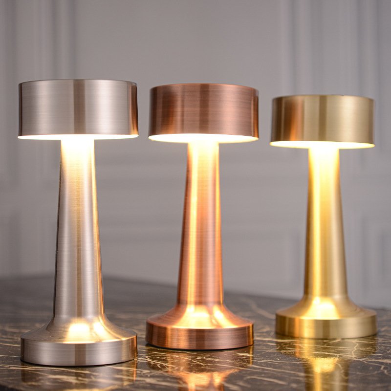 Rechargeable Table Lamp Night Light Home Restaurant Coffee Shop Bar Lighting Desk Lamp LED Small Iron Modern CE. ROHS Acrylic