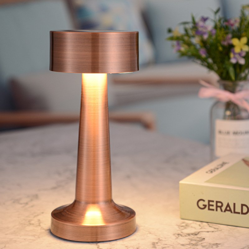 Rechargeable Table Lamp Night Light Home Restaurant Coffee Shop Bar Lighting Desk Lamp LED Small Iron Modern CE. ROHS Acrylic