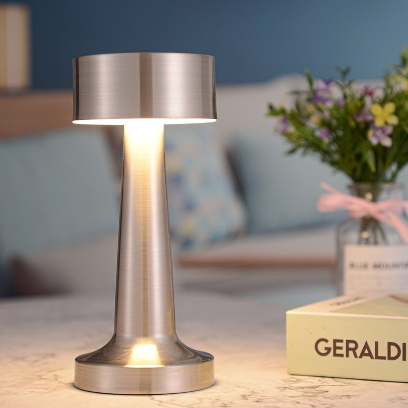 Rechargeable Table Lamp Night Light Home Restaurant Coffee Shop Bar Lighting Desk Lamp LED Small Iron Modern CE. ROHS Acrylic