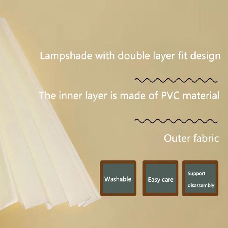 Creative pleated Fabric lampshade ceramic table lamp girl house room desk bedside decorative LED light