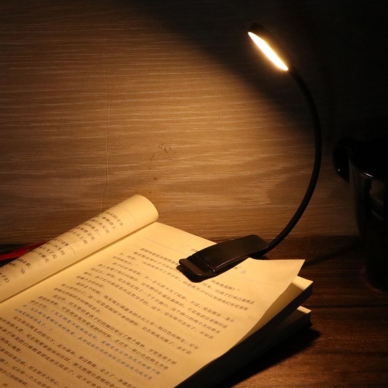 Portable 4 Light Colors 12 Brightness Levels Book Light USB Type-C Rechargeable LED Super Bright Music Stand Light