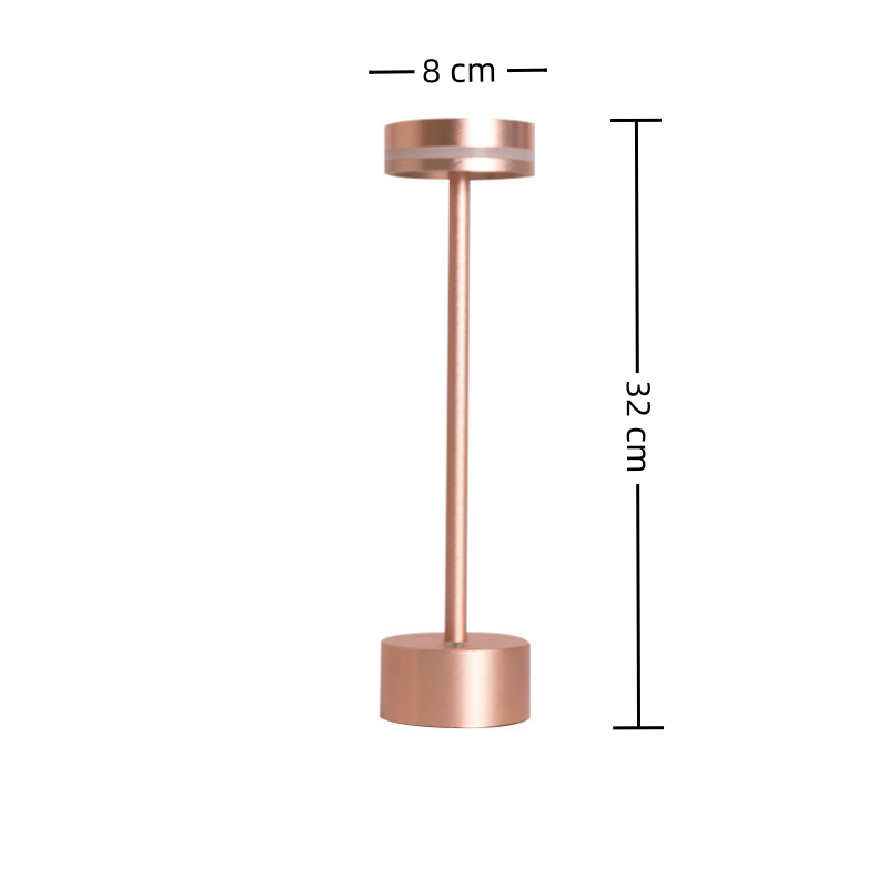 Modern Rechargeable Cordless table lamp touch control dimmer led desk light metal night lights office study reading stand light