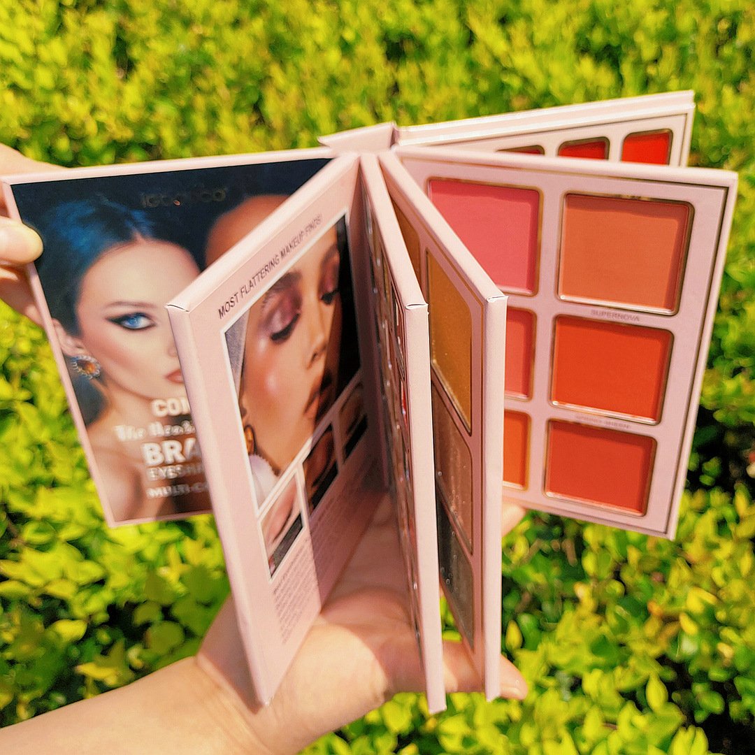 Hot selling multi chrome78 Colors eye shadow plate shimmer matte powder sequins makeup eyeshadow book stage eyeshadows pallet