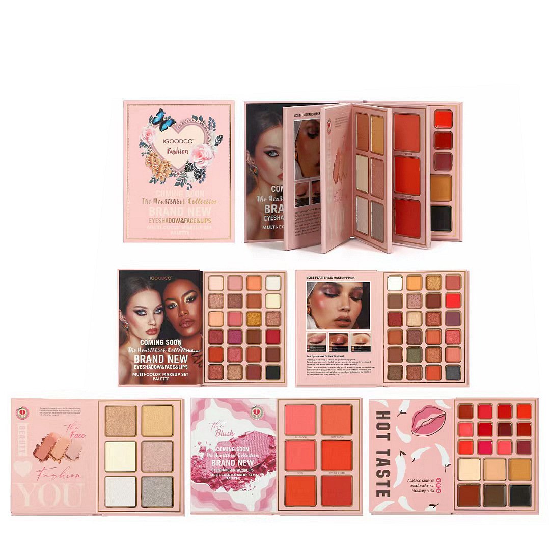 Hot selling multi chrome78 Colors eye shadow plate shimmer matte powder sequins makeup eyeshadow book stage eyeshadows pallet