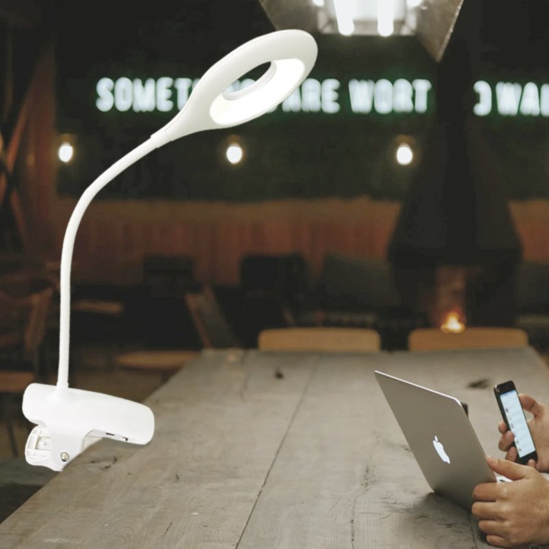Reading Book Led Lights Flexible Office Desk Lamp with Clamp Rechargeable Plastic Usb DC Modern 80 Table Lamps DC 5V -25 - 50