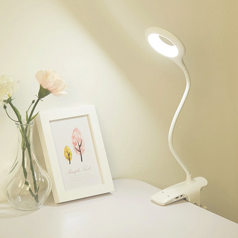 Reading Book Led Lights Flexible Office Desk Lamp with Clamp Rechargeable Plastic Usb DC Modern 80 Table Lamps DC 5V -25 - 50