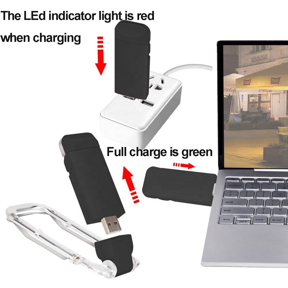 Portable LED Clip Book Light Small Desk Lamp Rechargeable Folding Mini Reading Light Dimming Leeslampjes For Home Office Use