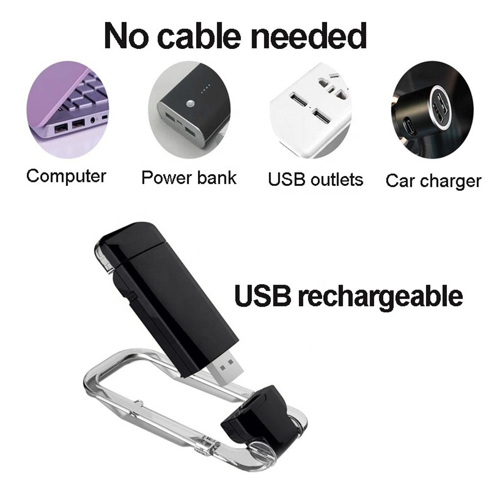Portable LED Clip Book Light Small Desk Lamp Rechargeable Folding Mini Reading Light Dimming Leeslampjes For Home Office Use