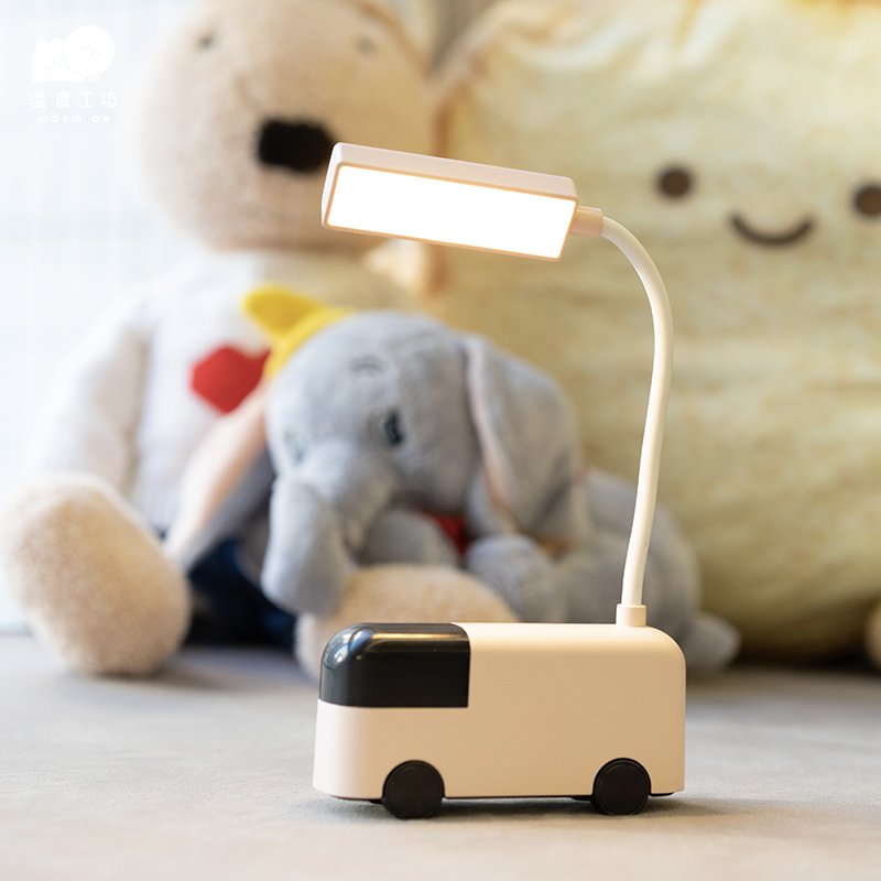 Rechargeable Reading Lamp Eye Protection Bedroom Dormitory Study Led Night Lamp Cartoon Car Night Light for Kids