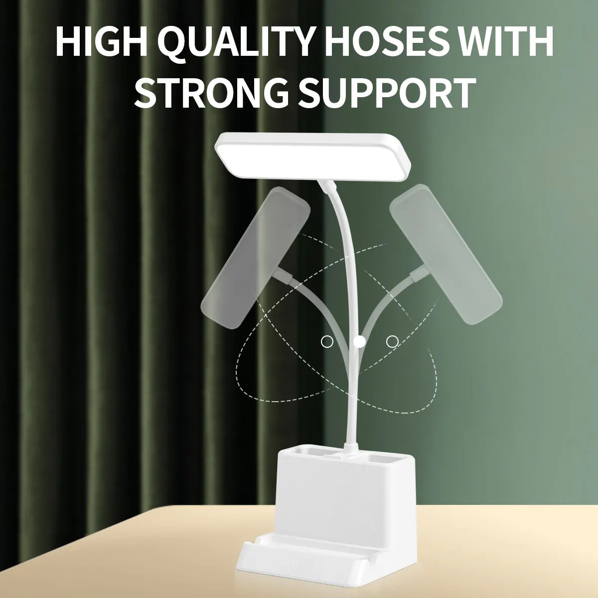 Wholesale Book Foldable Wireless Lampe De Led Cordless Batter Rechargeable Bedside Study Reading Light/Desk Lamp/Table Lamp