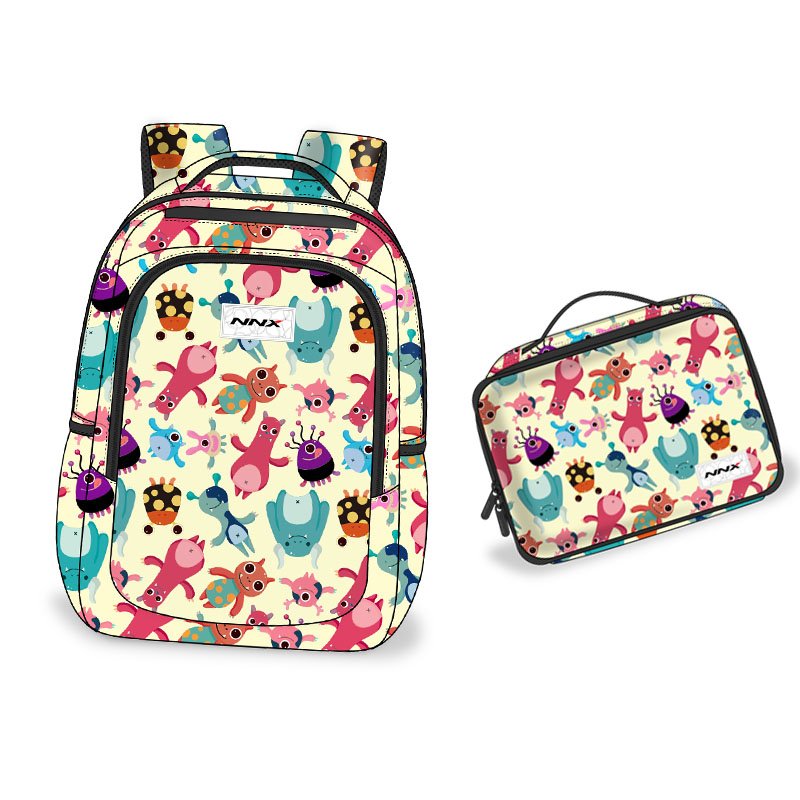 2024 Fashional Custom Logo Waterproof Light Weight Backpacks Cute Girls Set School Bags Shoulder Bags Student School Bag