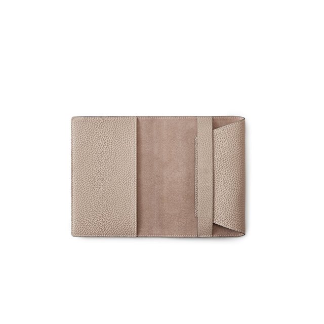 Vegan leather custom logo adjustable A6 book cover for school office soft notebook diary sleeves