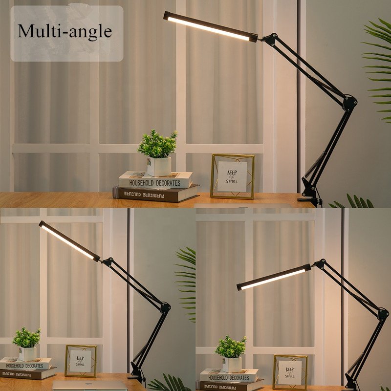 Innovation folding 3 color mode 10 brightness dimmable portable USB desk lamp bright led desk lamp light