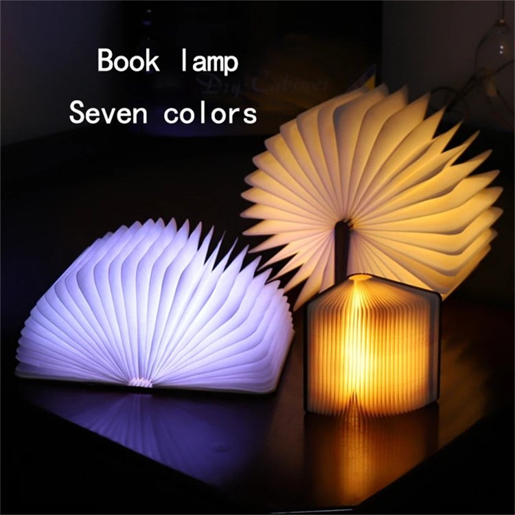 Colorful USB Rechargeable New Design Colorful Remote Control Foldable Book Light Book Lamp For Baby Room