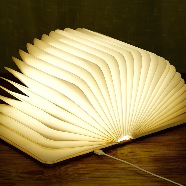 Colorful USB Rechargeable New Design Colorful Remote Control Foldable Book Light Book Lamp For Baby Room