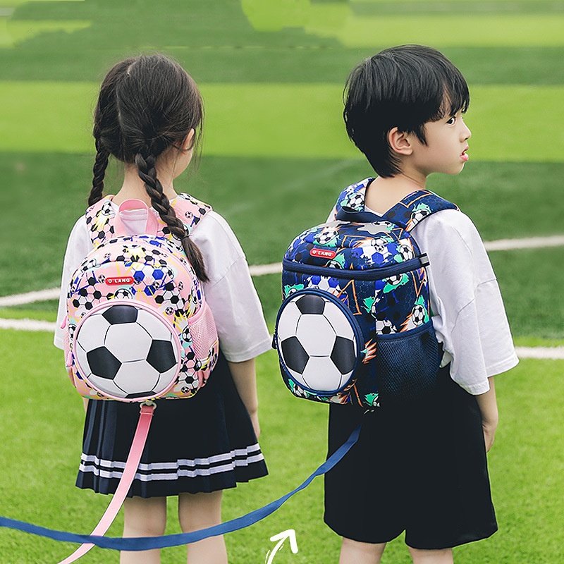 2024 Children's football schoolbag for men and women fashion lightweight ridge protection load reduction kindergarten schoolbag